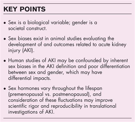 sex aki|Sex as a biological variable in acute kidney injury